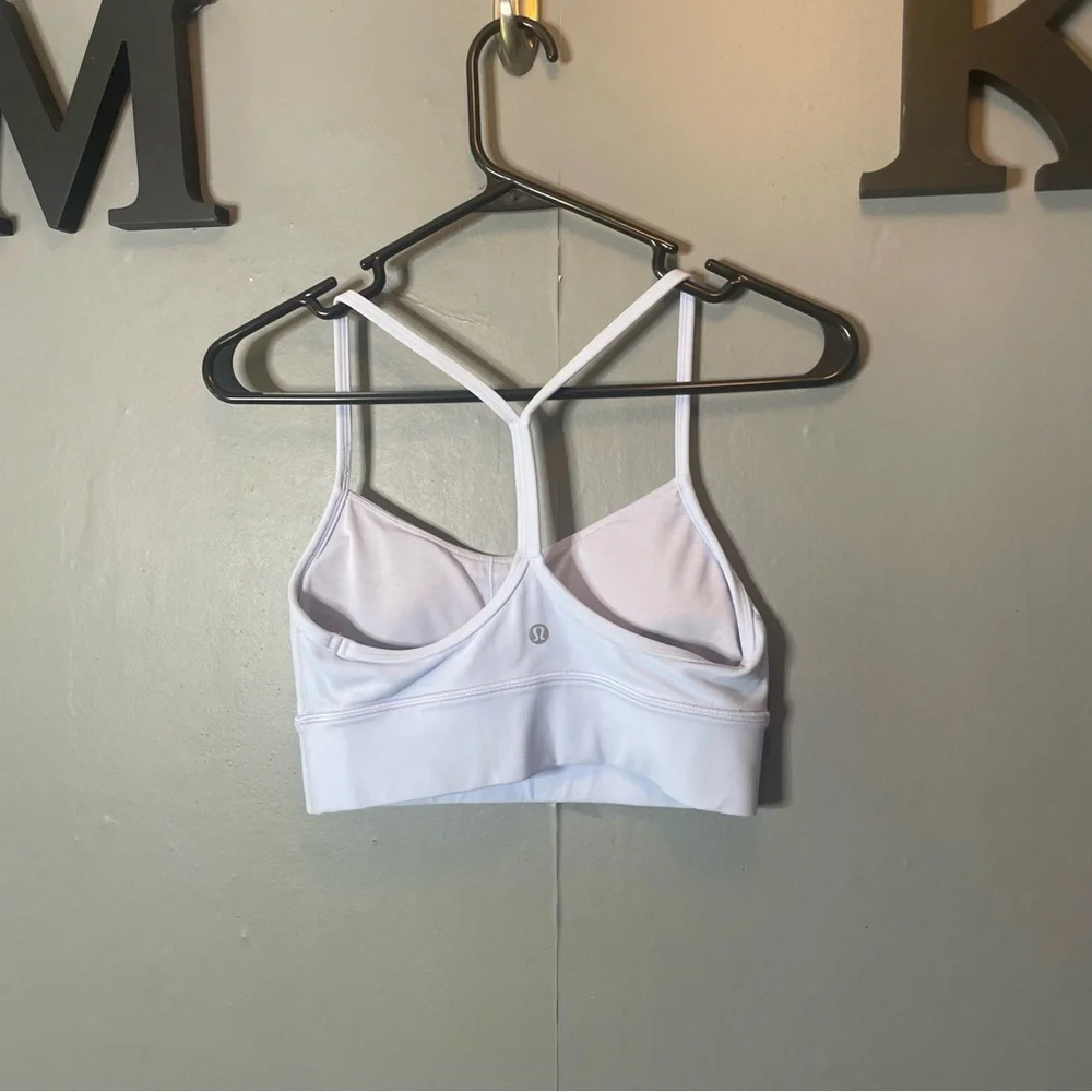 Lululemon Flow Y Bra‎ Longline Nulu *Light Support, A–C Cups Pastel Blue 6